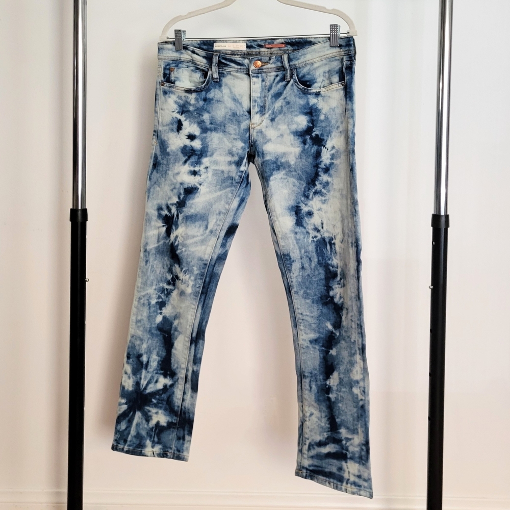 Pilcro Blue Tie-Dye Jeans